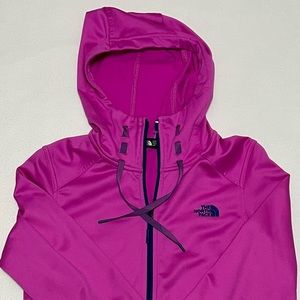 The Northface Women’s Pink Full Zip hoodie Sz Small